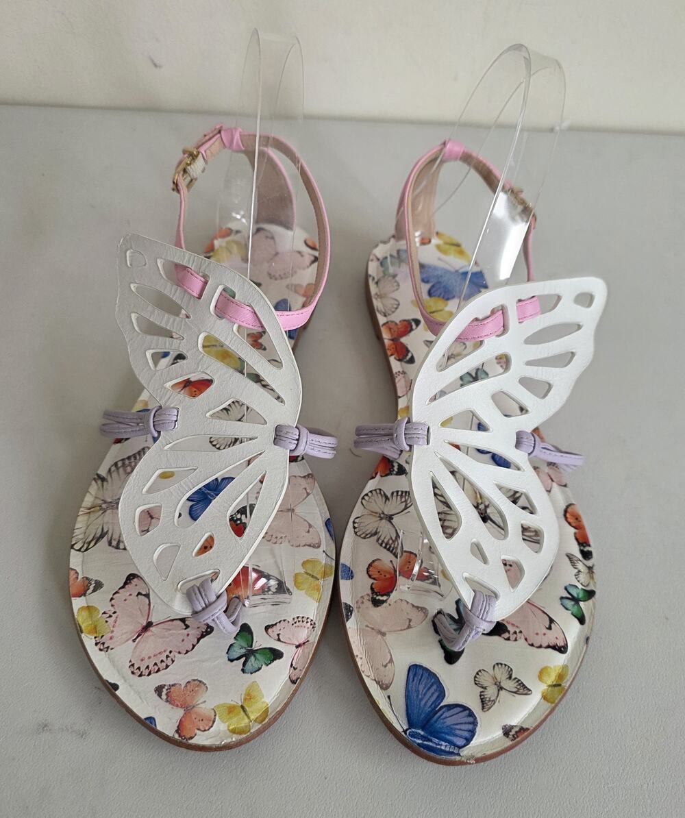 Sophia Webster White Butterfly Sandals
